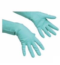Перчатки резиновые Vileda Professional многоцелевые M, зеленые, 100756