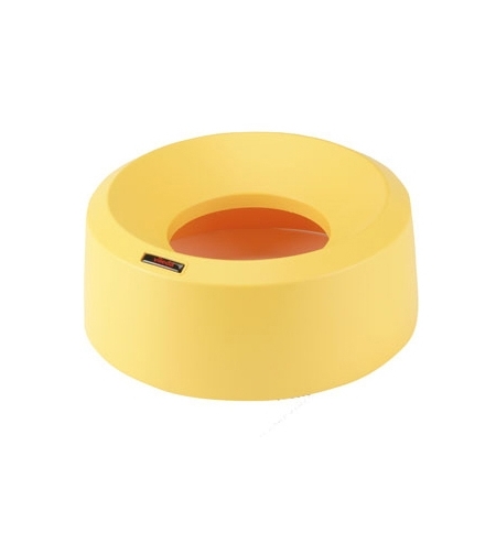 фото: Крышка для контейнера Vileda Professional Ирис 50л, воронкообразная, круглая, желтая, 137740